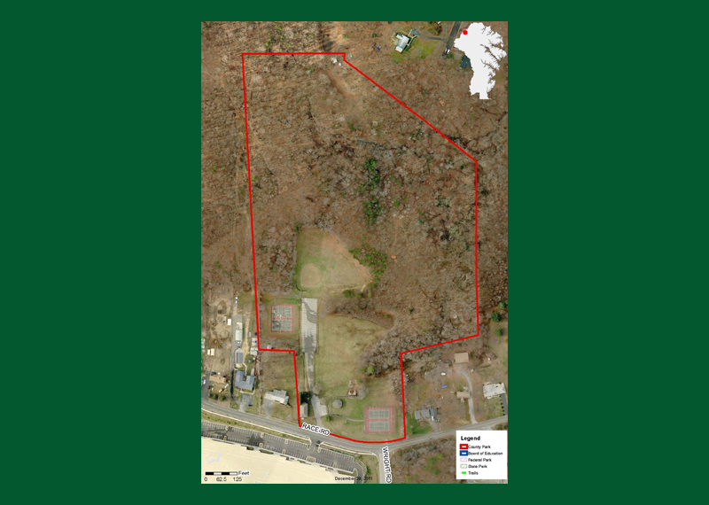 Jessup Dorsey Survey Billboard image displaying a map outline of the proposed project area