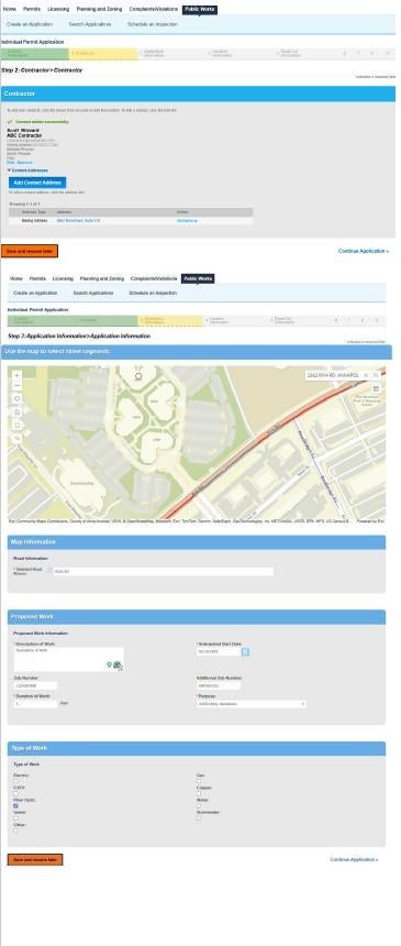 Submitting an Individual Permit Application (Non Utility) Screen 2