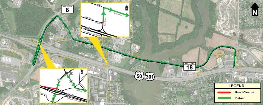 The Maryland Department of Transportation State Highway Administration will implement ramp management programs in the Broadneck area of Anne Arundel County and Stevensville in Queen Anne’s County this spring and summer. 