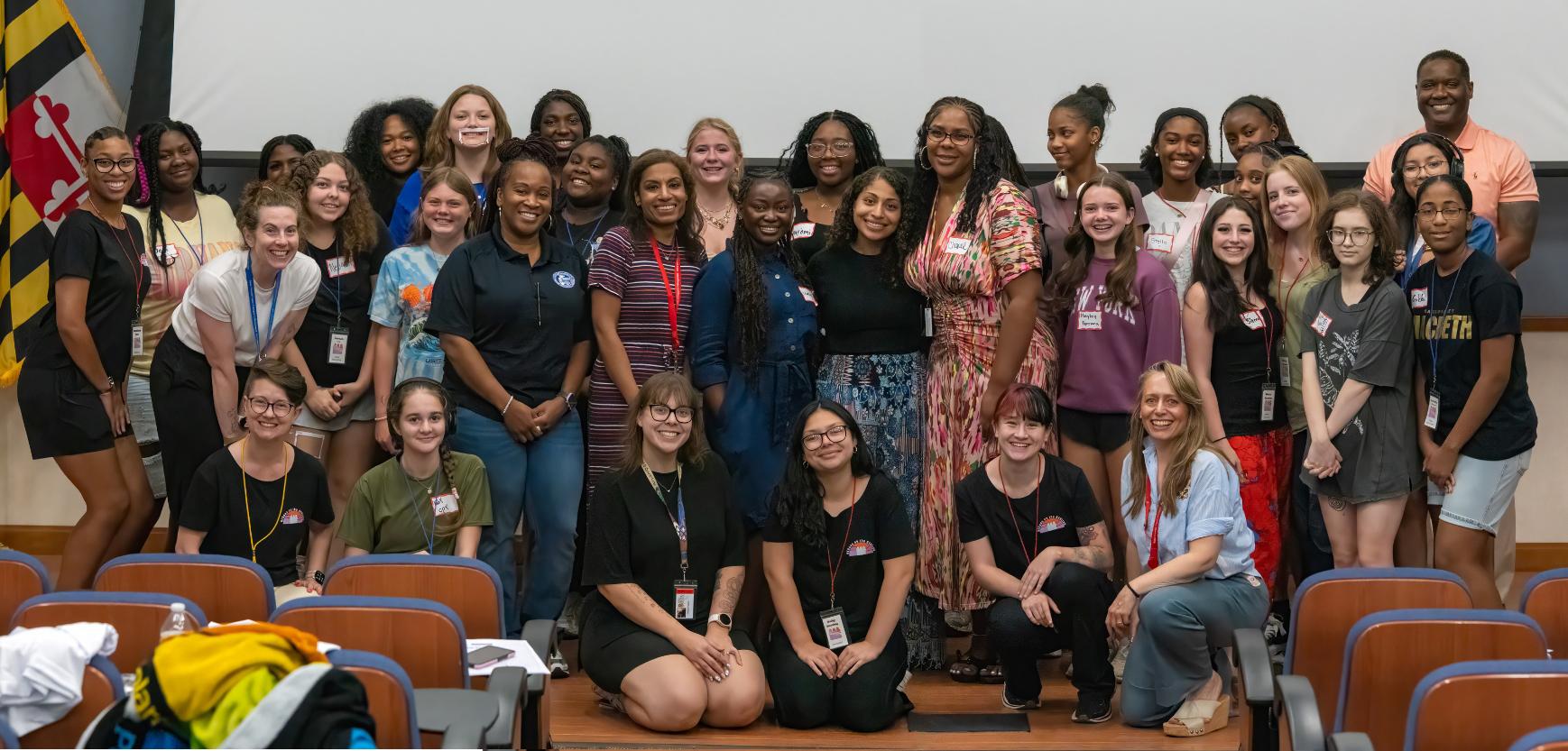 Group photo during HERoes on the HERizon Camp 