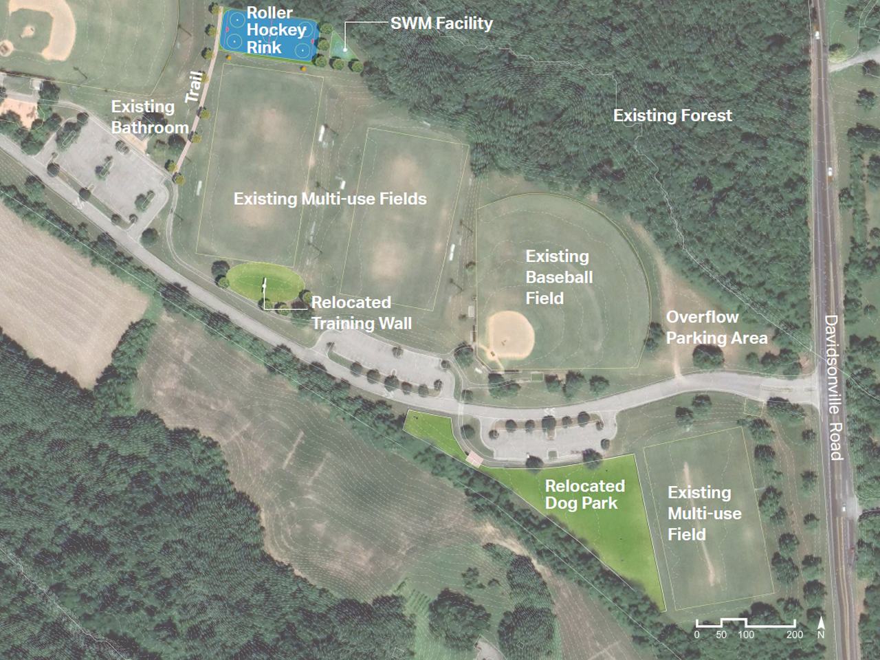 Bell Branch Park - Roller Hockey Rink and Relocated Dog Park
