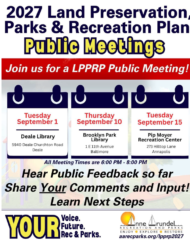 A image displaying the 2026 LPRP public meeting schedule